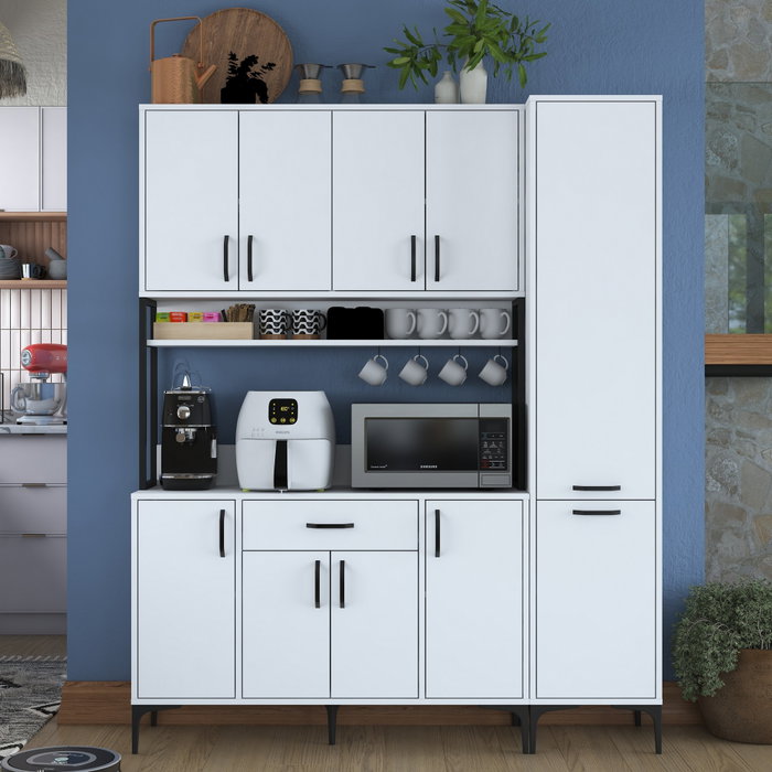 Hanah Home Armario Multiusos Blanco 160x198,6x40 cm